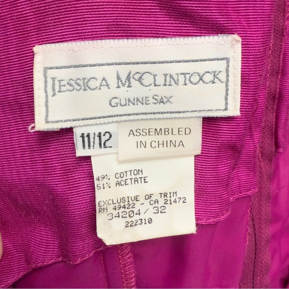 Jessica McClintock Pink Off-Shoulder Party Barbie Prom 80’s Ruched A-Line Dress - Picture 13 of 15